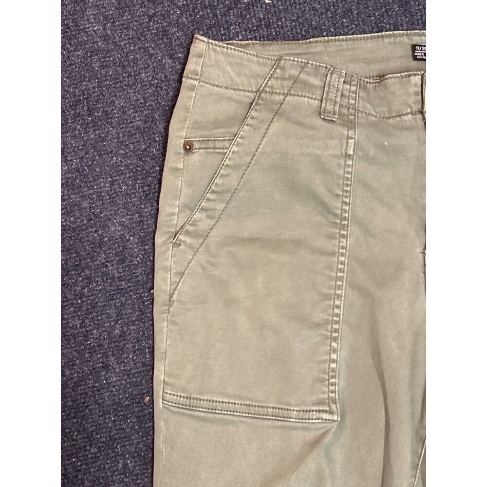 BBJ Los Angeles Olive‎ Green Cargo Pants 30 Waist Cotton Blend Juniors 11 - Picture 12 of 12